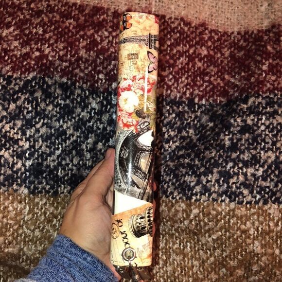 Paris Themed Wristlet Accordion Double Zip Wallet - Picture 9 of 11